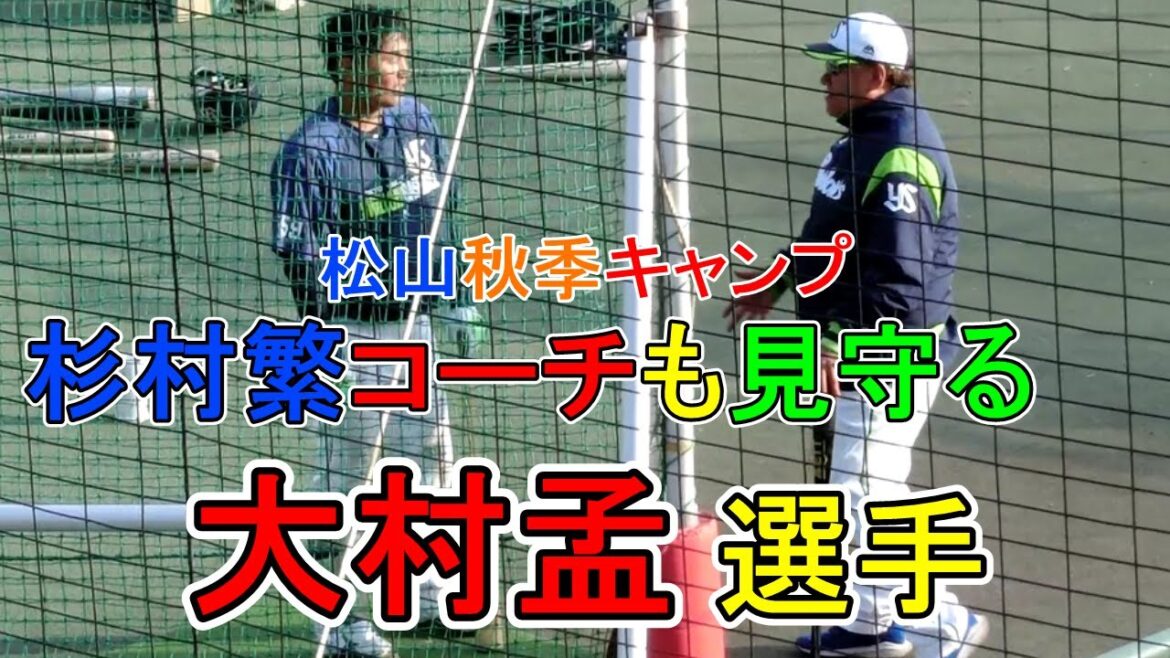 畠山、杉村コーチのトスバッティング☆大村選手【2019 松山 秋季キャンプ⑪】東京ヤクルトスワローズ@ 坊っちゃんスタジアム