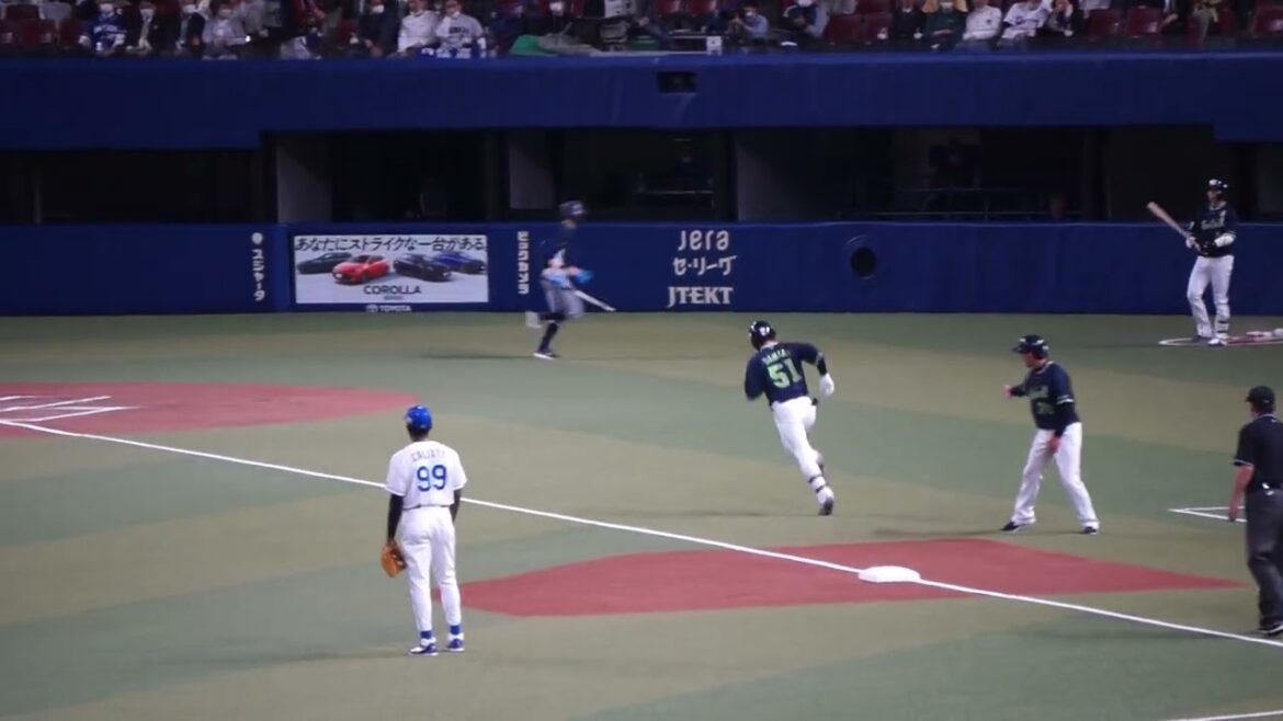 【濱田太貴 ホームラン(ソロ)】2023/4/6(木) 濱田太貴 レフトソロホームラン(打点1)打席(1回表) vs 髙橋宏斗(中日ドラゴンズ)