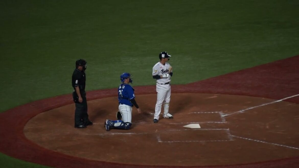 【2023シーズン初打席】2023/4/20(木) 古賀優大 センター前ヒット 打席(2回裏) vs 柳裕也(中日ドラゴンズ)