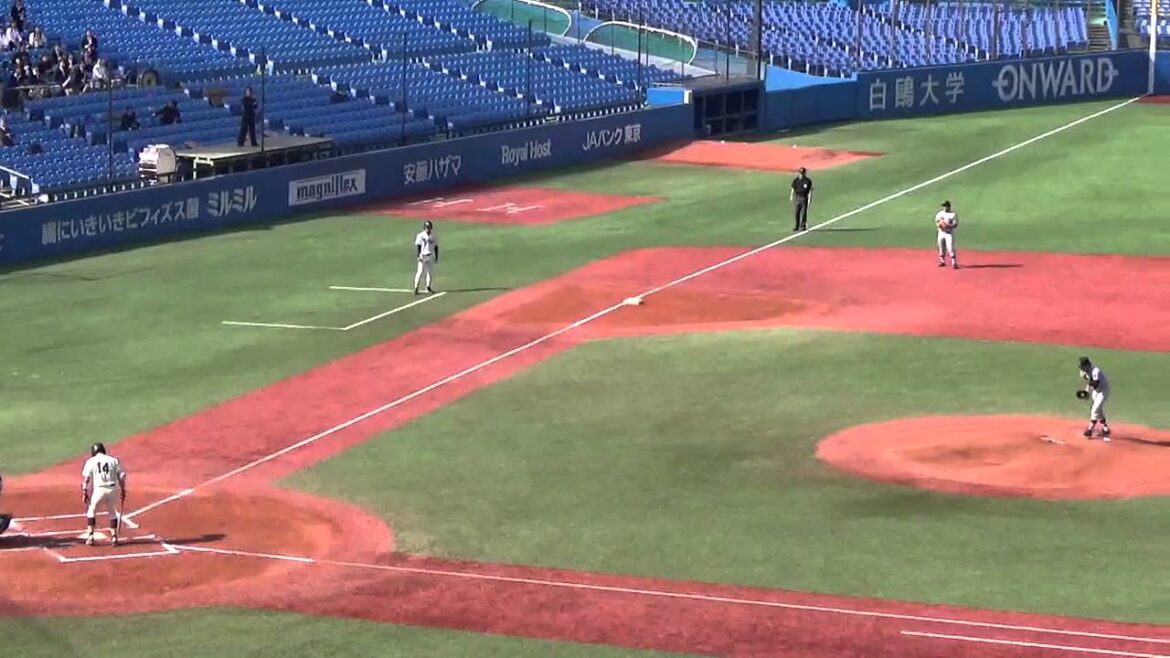 明大・吉田 大成が四球で出塁 【慶大VS明大3回戦】#04