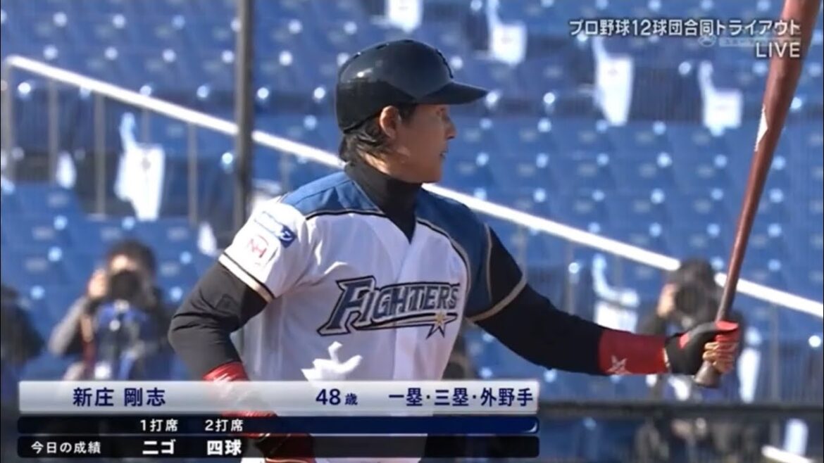 新庄剛志トライアウト全打席