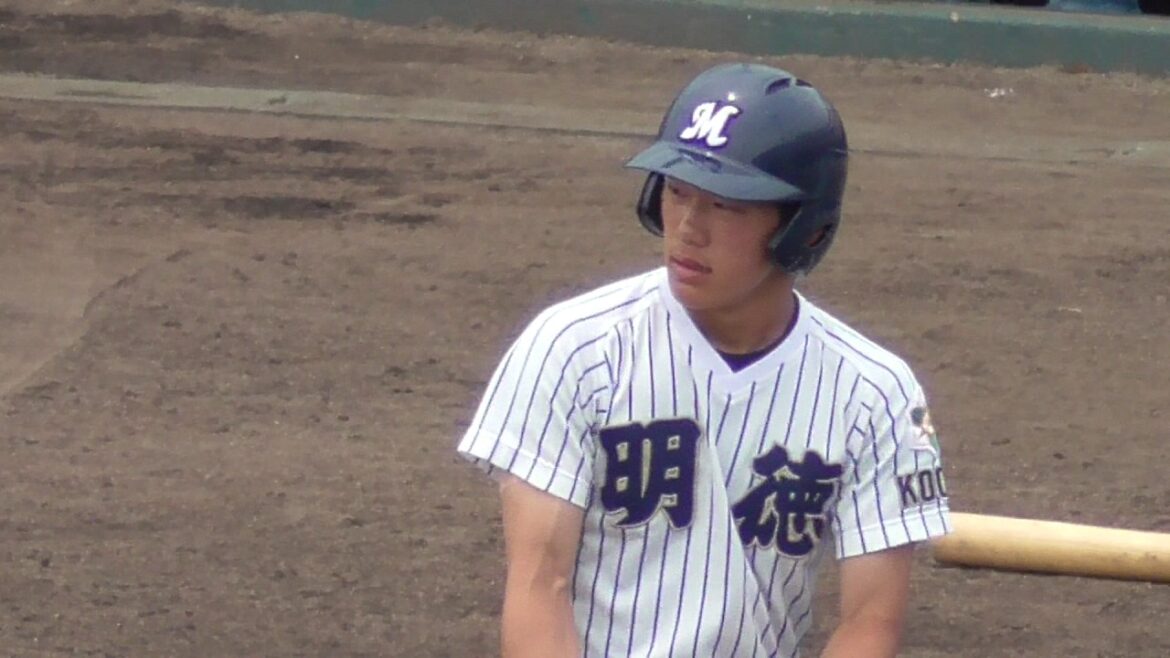 【2017年オリックスバファローズドラフト6位指名】2017/05/03西浦 颯大(鏡中※熊本北シニア→明徳義塾高3年)第1打席