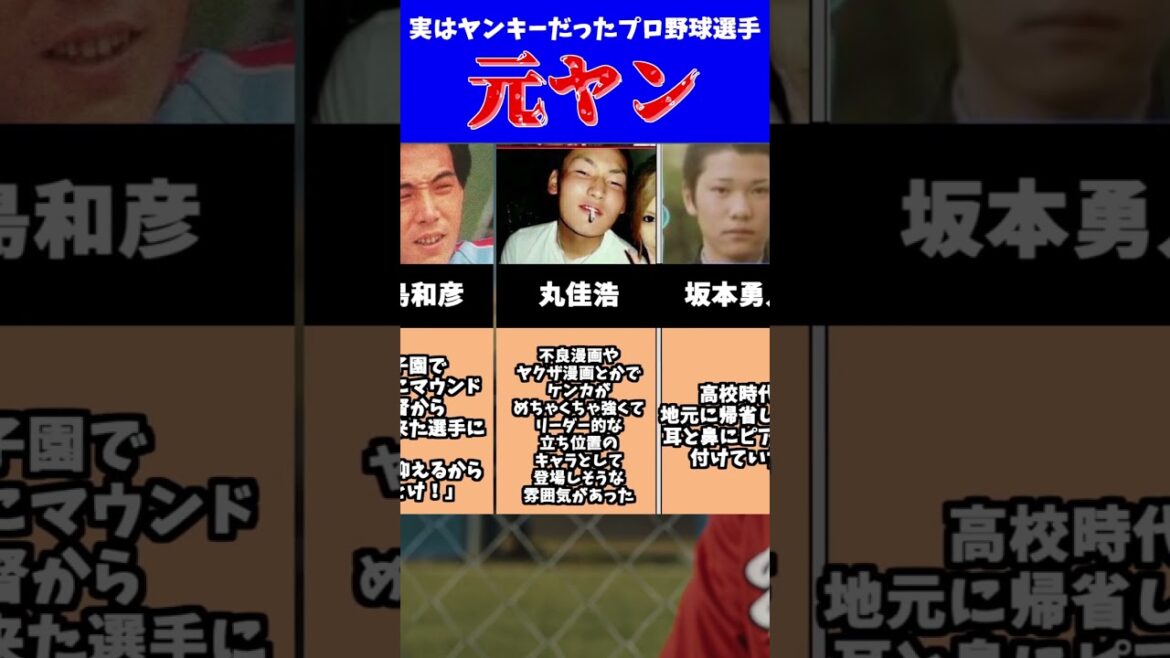 実はヤンキーだったプロ野球選手#shorts