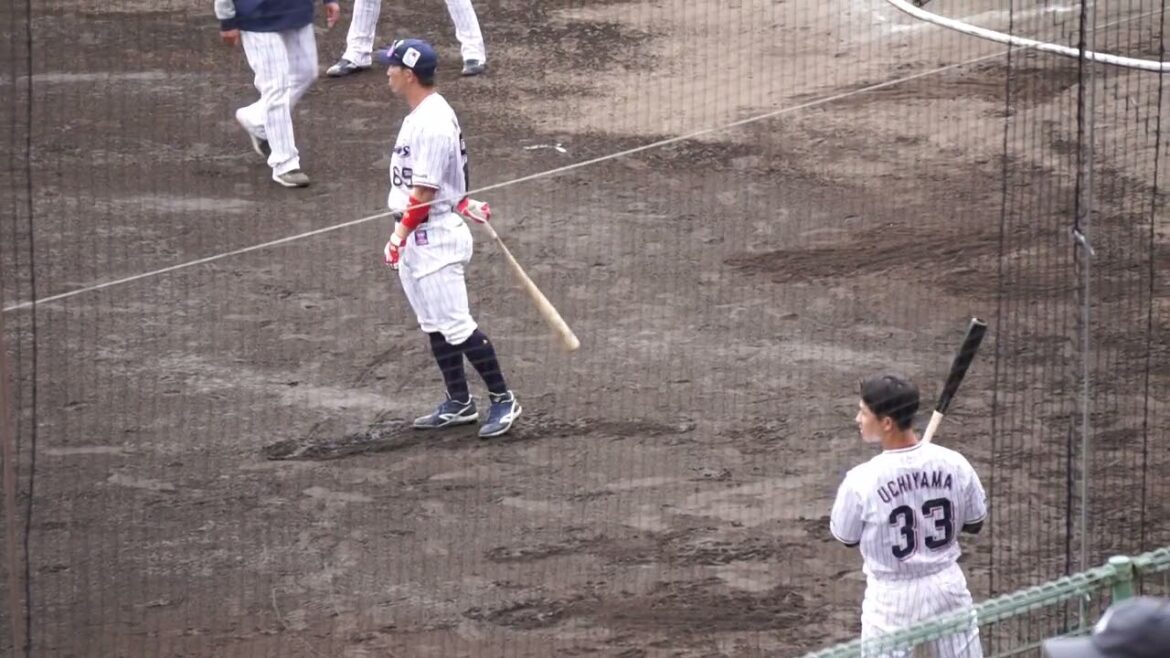 2023/2/21(火) 素振り 長岡秀樹、内山壮真、松本友(東京ヤクルトスワローズ)