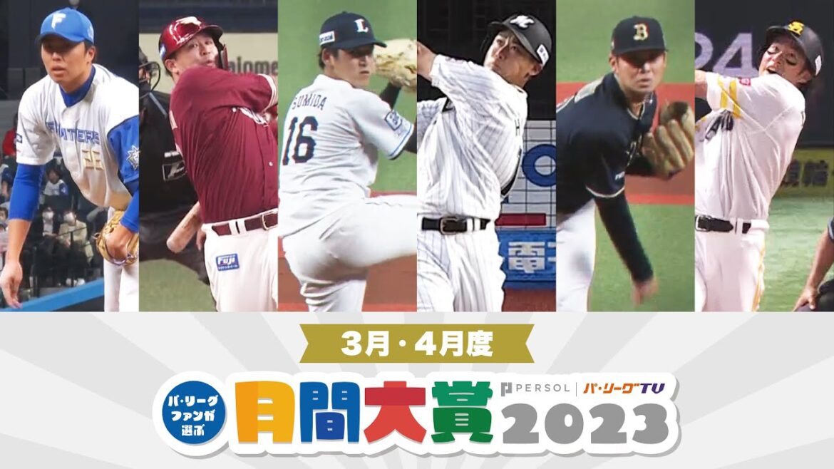 Pacific-League: 【パ・リーグファンが選ぶ】月間大賞2023(3月・4月度)