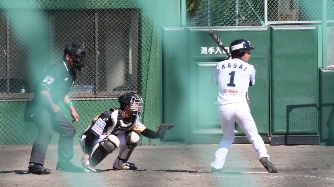 内山太嗣 捕手 2018/04/08 盗塁阻止スローイング vs群馬at小山(栃木ゴールデンブレーブス)