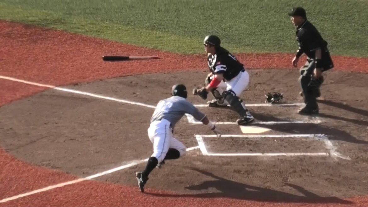 2023/04/23 大下誠一郎選手 フォアボールでつなぎガッツポーズ,平沢大河選手 2打席連続ヒット,藤岡裕大 犠牲フライ,佐藤都志也選手 ヘッドスライディングでホームイン(マリーンズ 6回裏)