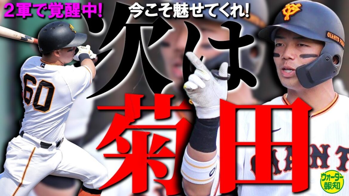 【ブレイク予感】巨人を引っ張れ ! 菊田拡和が覚醒モード…ナカジ打法で別人~秋広に続け~ヤングGが流れ変える【ウォーター報知】