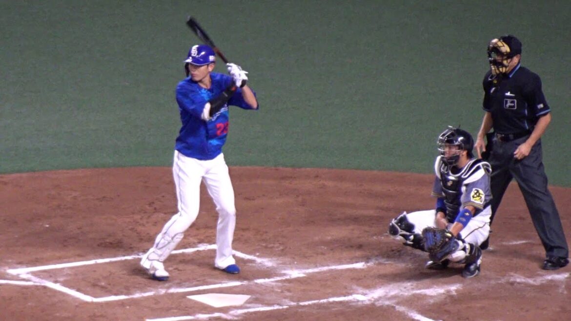 【2020/10/14時点】中日ドラゴンズ 遠藤一星選手 第1打席登場シーン【中日ドラゴンズvs阪神タイガース】3塁側 パノラマA 77通路 53列 381番 からの見え方