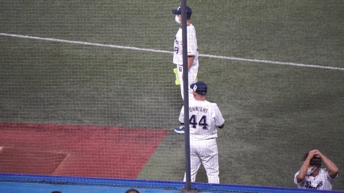 2022/8/25(木) ブルペン投球(5回表) 大西広樹(東京ヤクルトスワローズ)