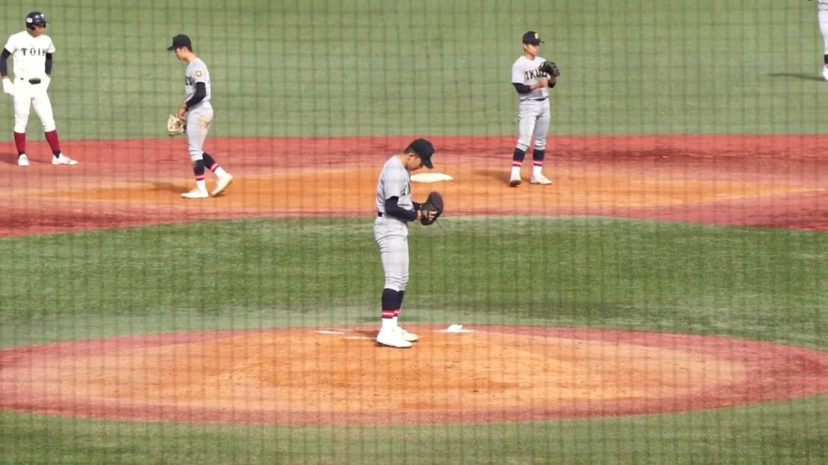 2022/11/21(月) 投球練習(6回裏) 田中優飛(仙台育英高校)