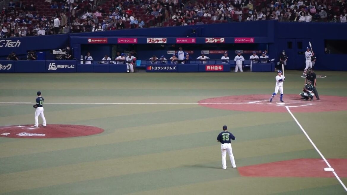 2023/4/5(水) 久保拓眞 ライト前ヒット 中継ぎ登板(8回裏) vs 岡林勇希(中日ドラゴンズ)