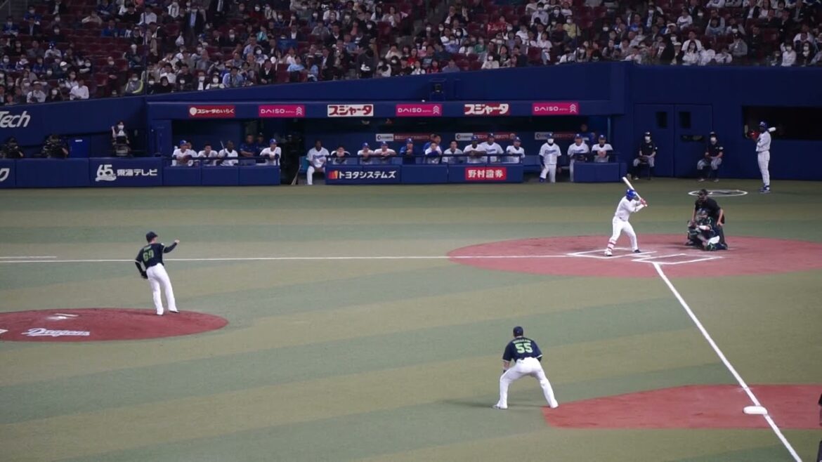 【2023シーズン初登板】2023/4/5(水) 今野龍太 レフトフライ 中継ぎ登板(6回裏) vs 大島洋平(中日ドラゴンズ)