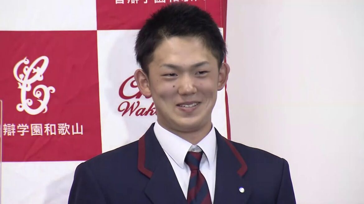 【プロ野球ドラフト会議2020】 150キロ越えの直球が武器 プロ注目の本格派右腕・小林樹斗投手ら2人がプロ志望届を提出 和歌山・智辯和歌山高校 注目の記者会見!