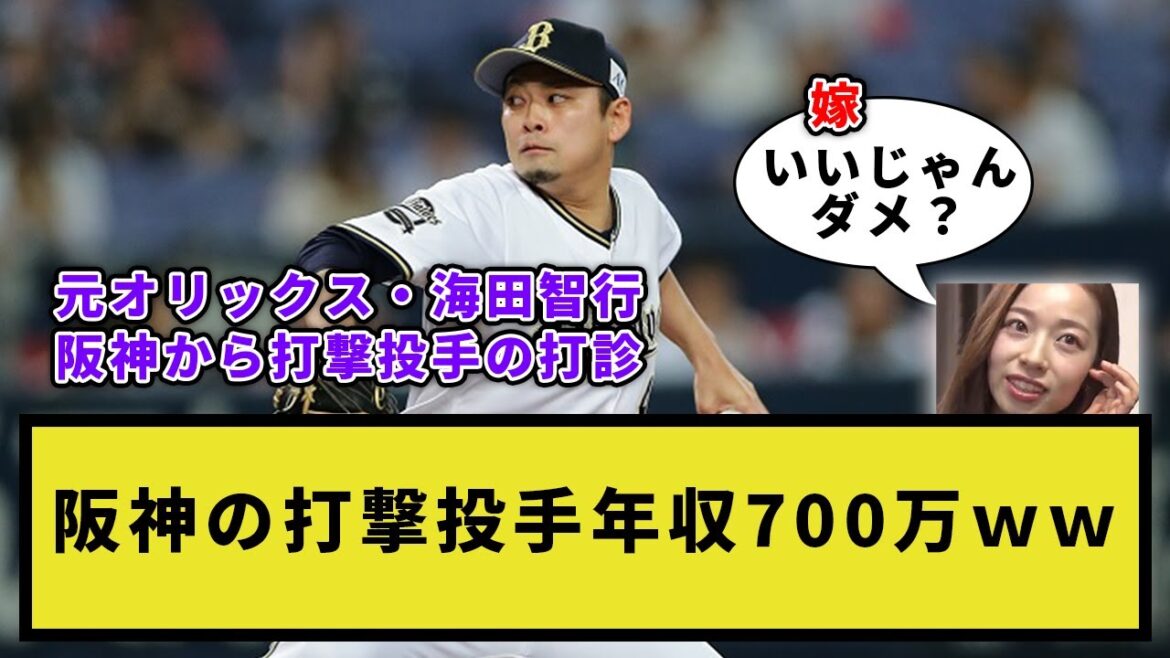 【海田】阪神の打撃投手年収700万円ww【なんJ反応】【プロ野球反応集】【2chスレ】【1分動画】【5chスレ】