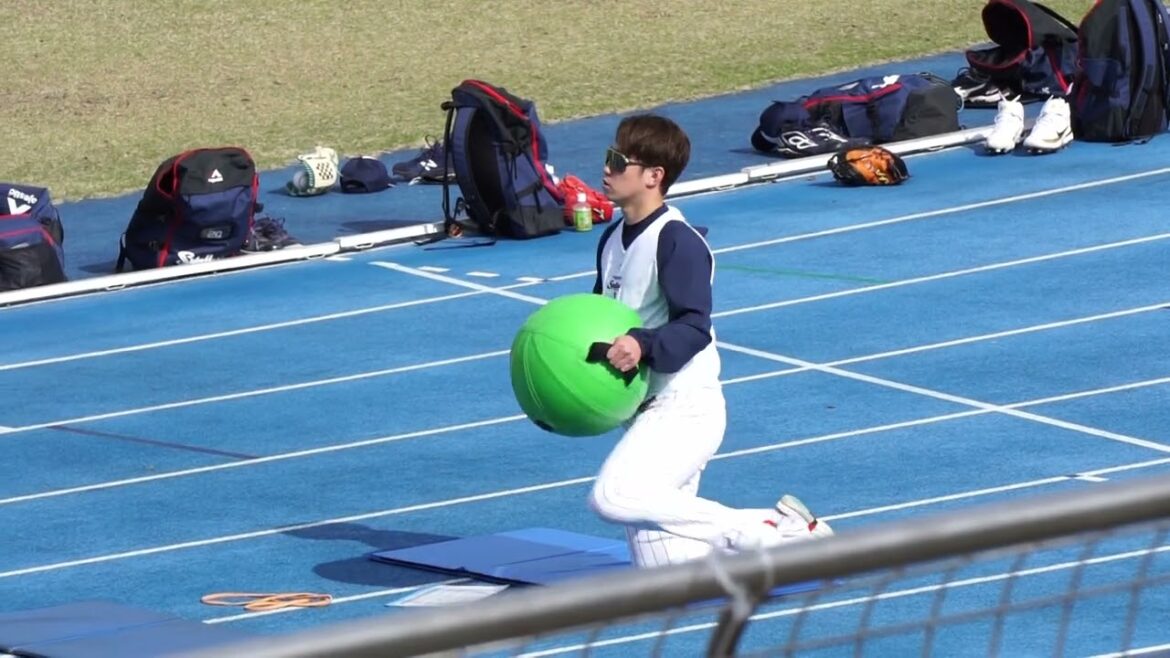 2023/2/21(火) ウェートトレーニング 久保拓眞(東京ヤクルトスワローズ) その1