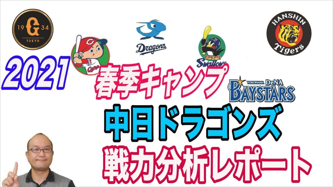 【2021セ・リーグ戦力分析レポート 中日ドラゴンズ編】勝野昌慶/大野雄大/柳裕也/梅津晃大/木下拓哉/福敬登/根尾昂/石川昂弥/立浪和義/大島洋平
