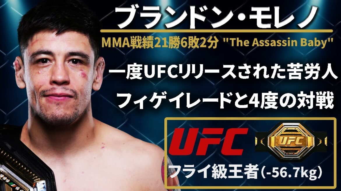 【UFCフライ級王者】『ブランドン・モレノ』(Brandon Moreno) 〜UFCファイター図鑑シリーズNo.0026〜【The Assassin Baby】