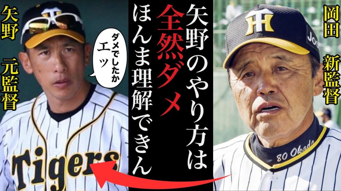 岡田監督「矢野のやり方は全然ダメ」2023年.阪神岡田新体制で大きく変わる起用法【プロ野球】