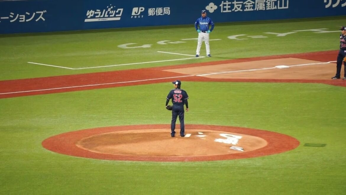 2023/4/12(水) 尾仲祐哉 センター前ヒット 中継ぎ登板(6回表) vs 関根大気(横浜DeNAベイスターズ)