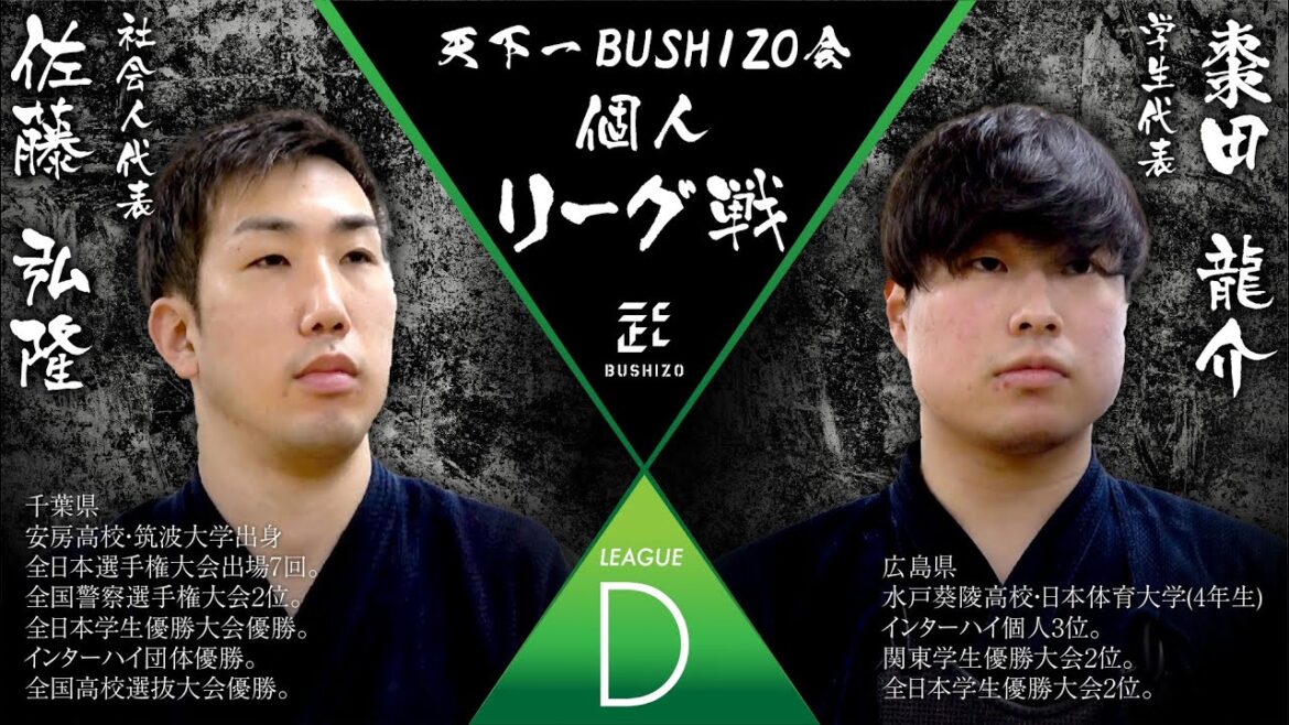 【天下一BUSHIZO会 リーグD】佐藤 弘隆vs棗田 龍介 第8試合目