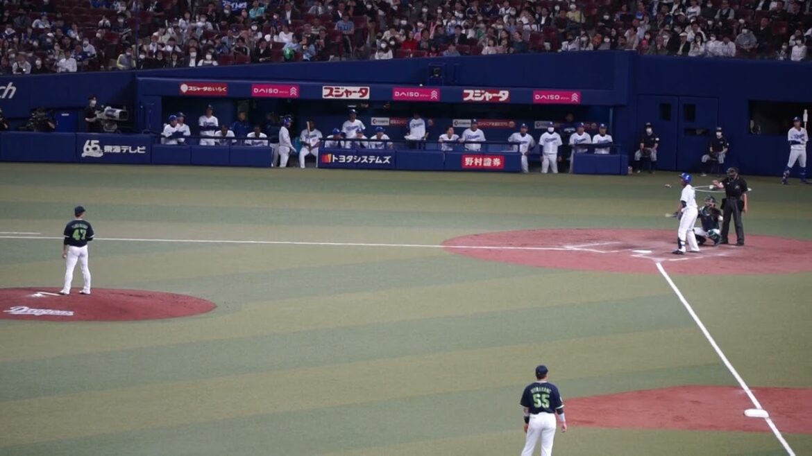 【ブライト健太 NPB初打席】2023/4/5(水) 高橋奎二 空振り三振 先発(5回裏) vs ブライト健太(中日ドラゴンズ)