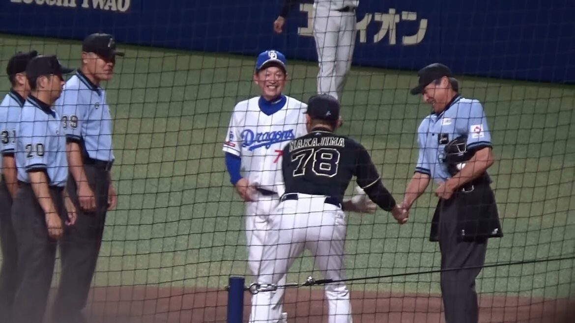 【秋村審判員の逆襲】オリックス中嶋聡監督、秋村謙宏審判員に昨日の仕返しを受けてしまう…【2023.6.3 中日 vs オリックス 2回戦 @バンテリンドームナゴヤ】