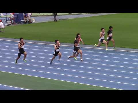 男子 100m 第2レース1組 (+0.3) 三本木優也:第1回 WPA公認 NAGASEカップ パラ陸上競技大会