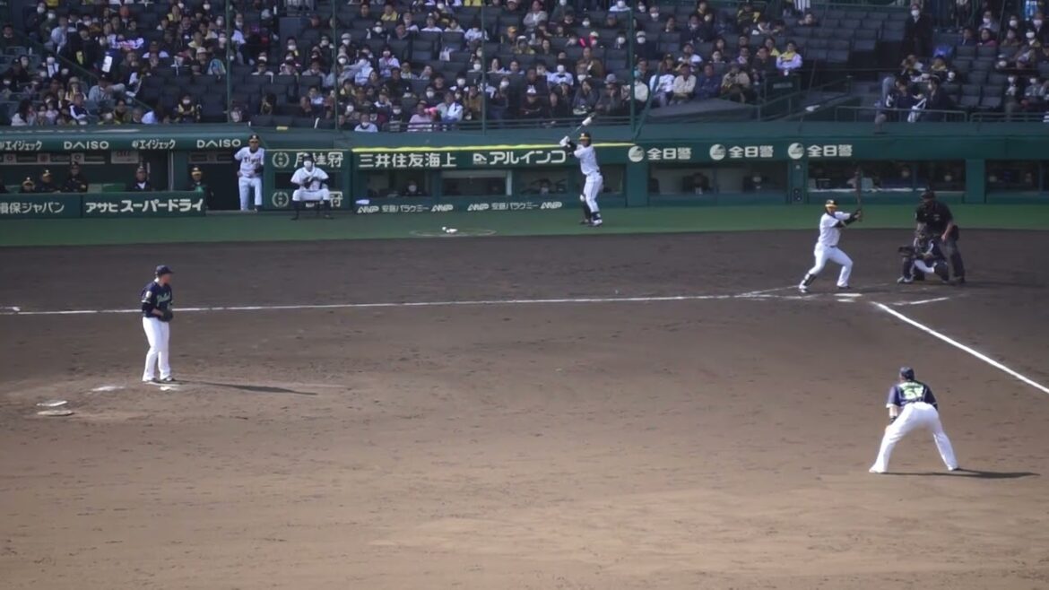 2023/4/8(土) 大西広樹 ショートフライ 中継ぎ登板(4回裏) vs 島田海吏(阪神タイガース)