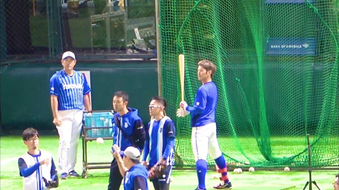 石井琢朗コーチとバトルトスバッティング! 規定打席まであともう少しの京田陽太! 横浜DeNAベイスターズ 2023/6/6
