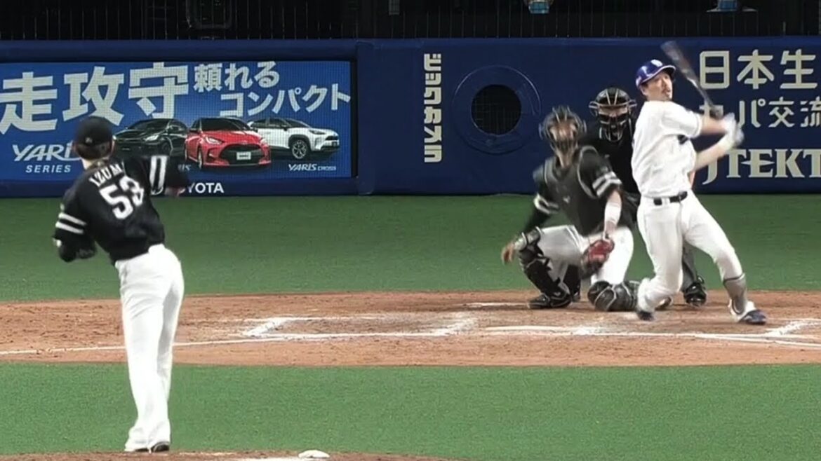 【プロ野球】阿部寿樹の豪快な勝ち越しソロホームラン!!【中日ドラゴンズ vs 福岡ソフトバンクホークス】