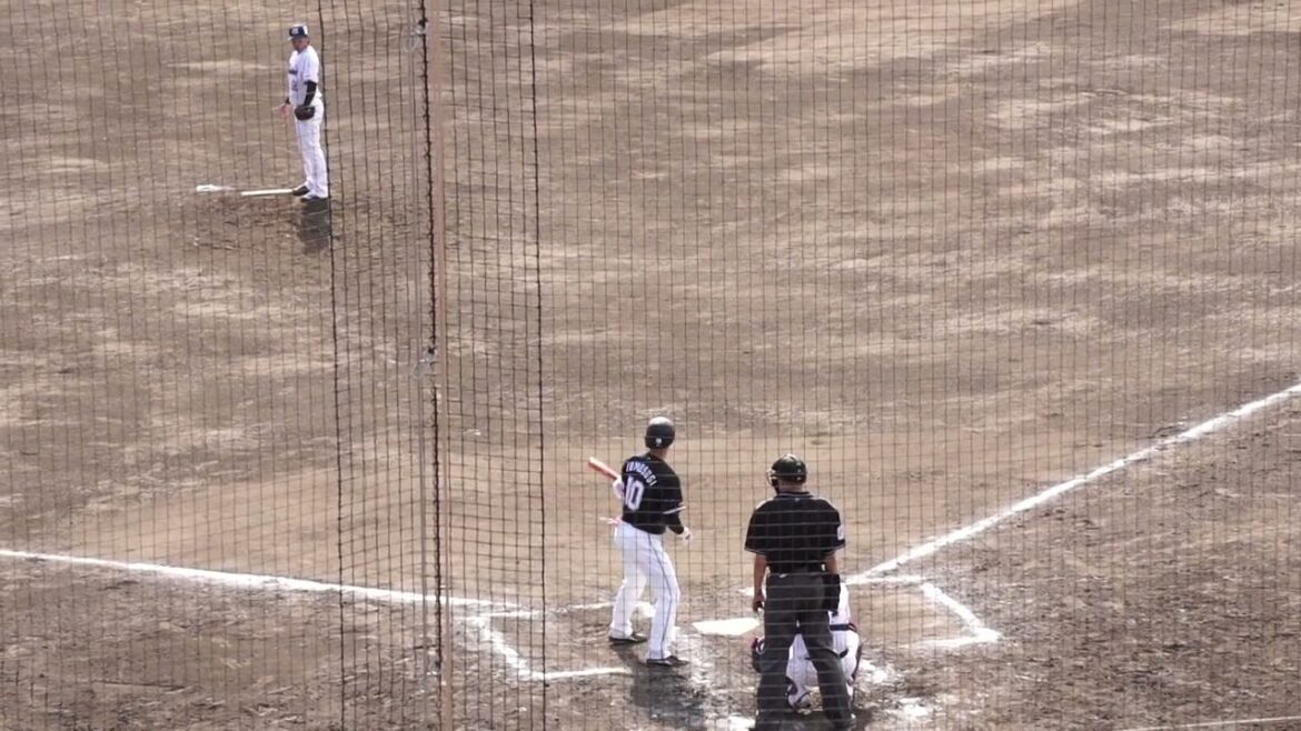 2023/2/19(日) 尾仲祐哉 セカンドゴロ 中継ぎ登板(8回表) vs 友杉篤輝(千葉ロッテマリーンズ)