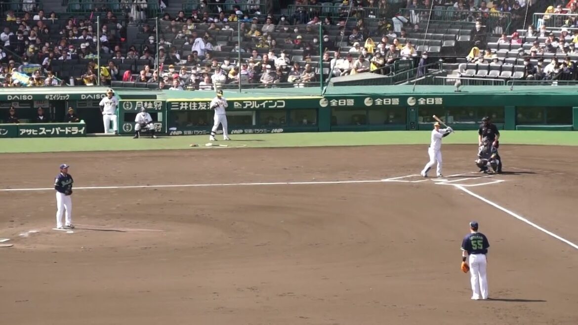2023/4/8(土) 尾仲祐哉 レフトフライ 先発(1回裏) vs 近本光司(阪神タイガース)