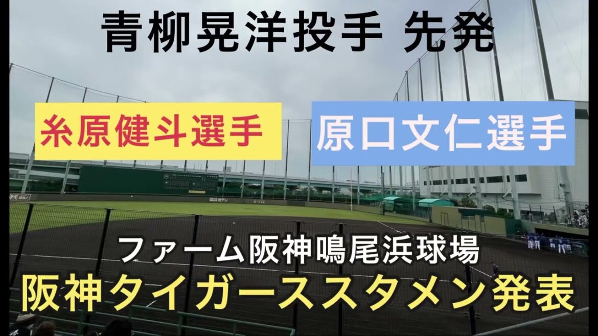 【青柳晃洋 投手先発】ファーム 鳴尾浜✨阪神タイガース✨スタメン発表🐯 23.5. 31. 🏟阪神鳴尾浜球場