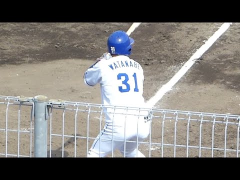 【王貞治氏の弟弟子】渡辺勝5回裏打席 2022年4月19日 中日ドラゴンズ対ソフトバンク プロ野球 2軍ファーム戦 ウエスタンリーグ ナゴヤ球場