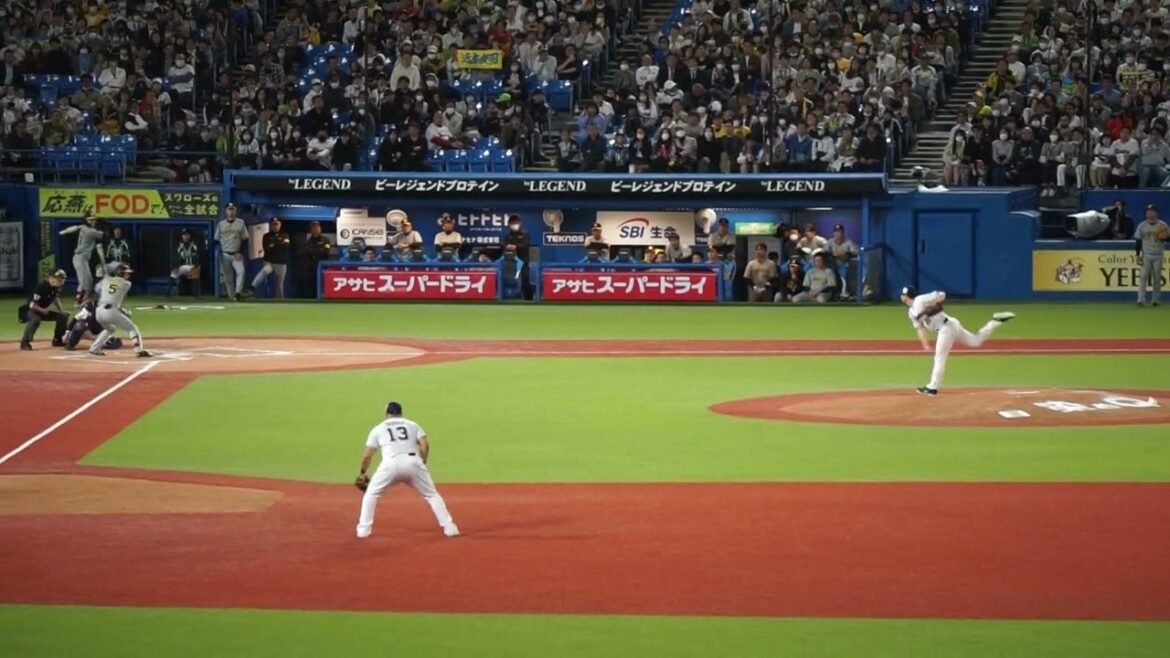 【木澤尚文 2死3塁のピンチでタイムリーを浴びる】2023/4/29(土) 木澤尚文 左中間タイムリーツーベース(打点1)中継ぎ登板(7回表) vs 近本光司(阪神タイガース)