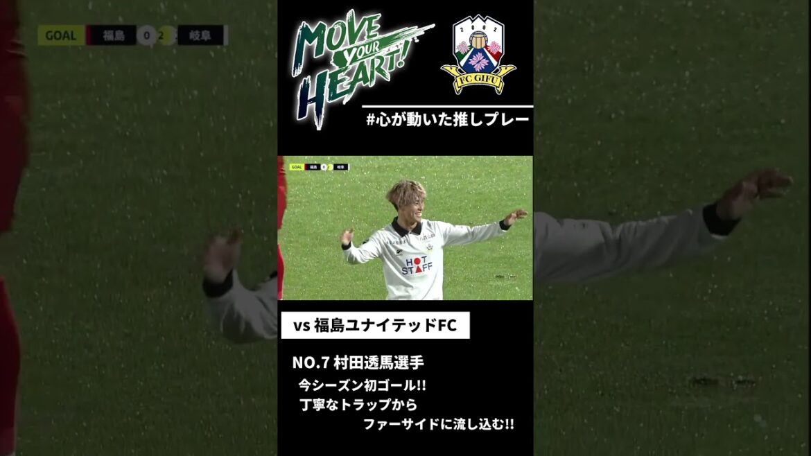 【FC岐阜】村田透馬選手 2023シーズン初ゴール🔥