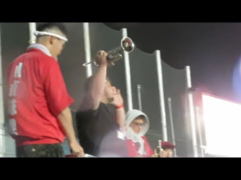 鯉フォー❗カープ外野ビジター2次会は雨でもぶち盛り上がり🎏九里投手ヒーローインタビュー🎤ハイパーユニオン熱唱🎵2023.6.30ヤクルトスワローズ
