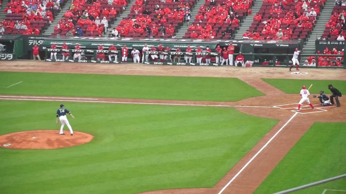 【2023シーズン初登板】2023/4/15(土) 高梨裕稔 レフト前ヒット 先発(1回裏) vs 菊池涼介(広島東洋カープ)