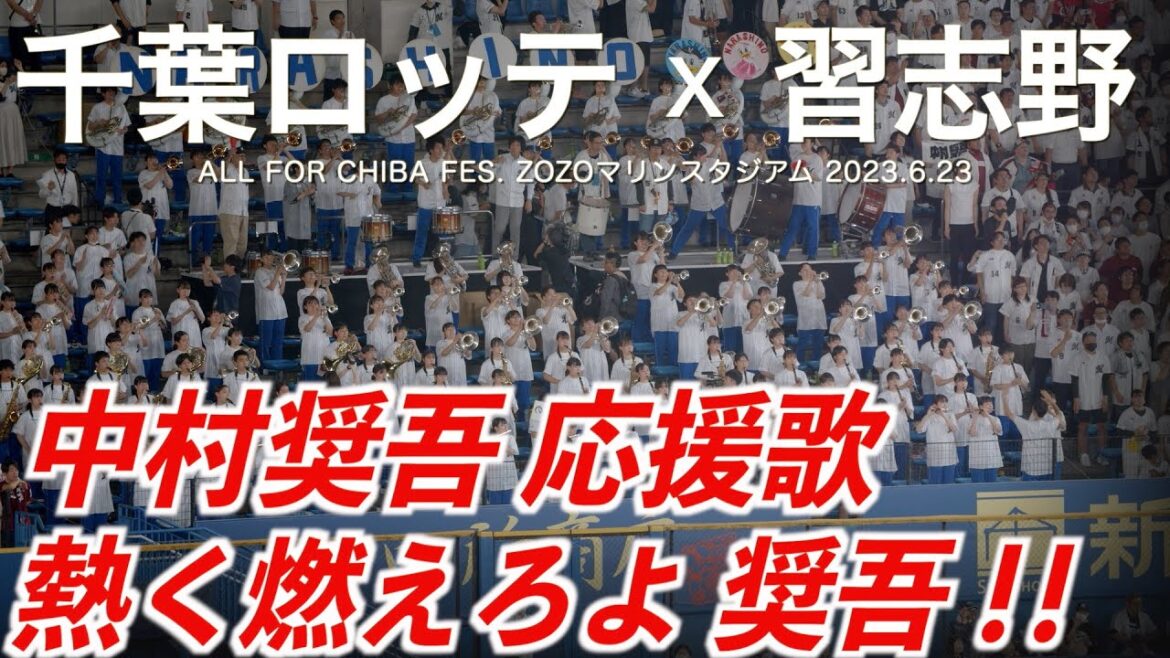 【美爆音】千葉ロッテマリーンズ x 習志野高校吹奏楽部「中村奨吾 応援歌」【ハイレゾ録音】