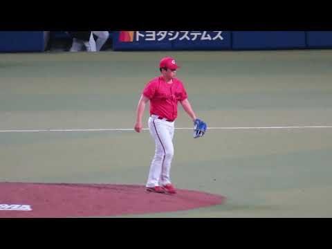 9回クローザーはオレ41YASAKIに任せろ❗ピンチからの勝利💪外野ビジター宮島さん🎵ハイパーユニオン🎵熱唱♨️