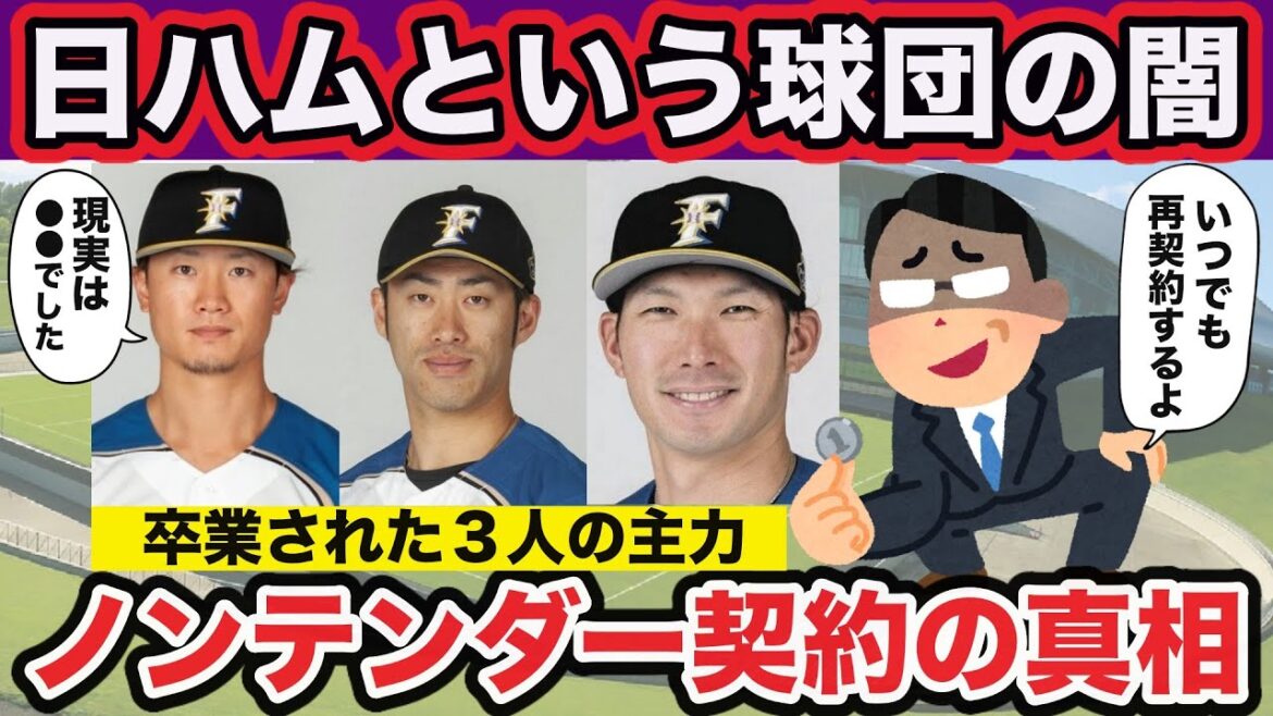 【裏事情】主力選手達がノンテンダー契約となった3つの本当の理由!西川遥輝、大田泰示、秋吉亮との再契約は無し【プロ野球】