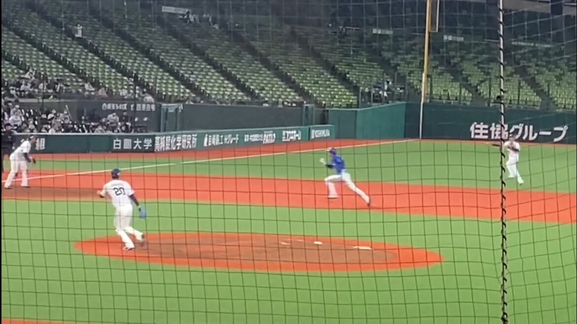 早く一軍で見たい!源田壮亮たまらん好判断(スローモーションつけてみました)【ファーム 西武vs DeNA】2023/5/23