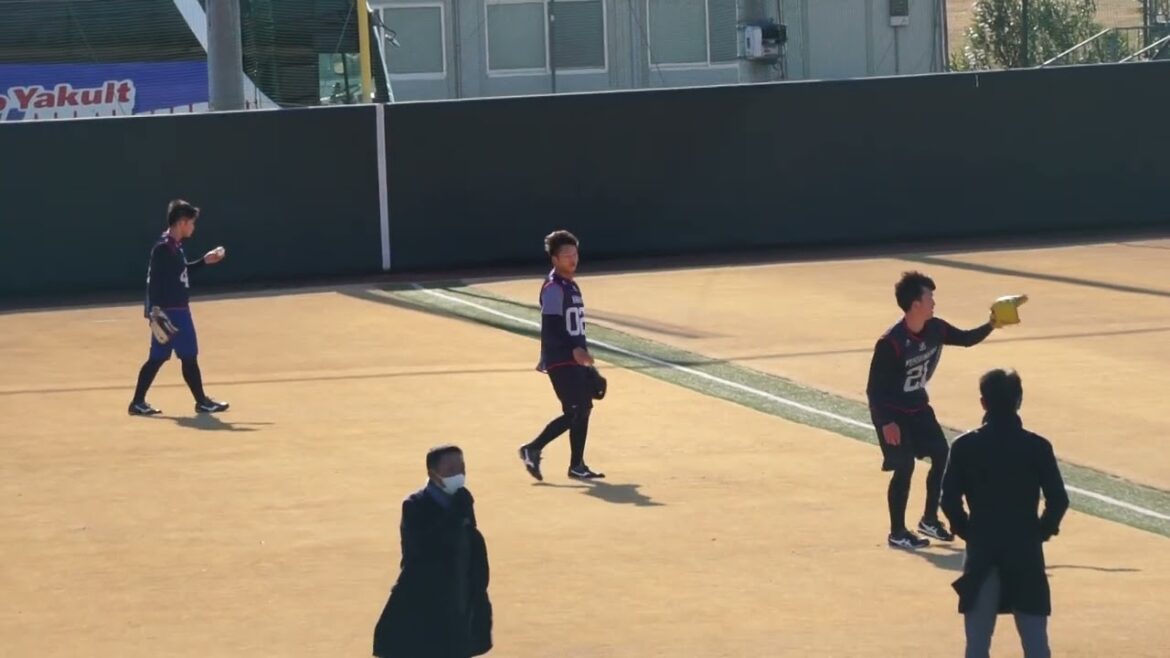 2023/1/10(火) キャッチボール 吉村貢司郎、澤井廉、橋本星哉(東京ヤクルトスワローズ) その1