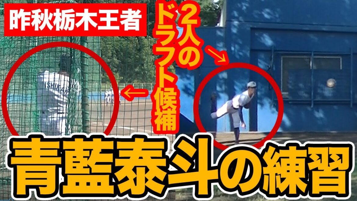 昨秋栃木王者・青藍泰斗の練習に密着!あのプロ選手の弟の打撃練習やドラフト候補の投球練習など見所たっぷり