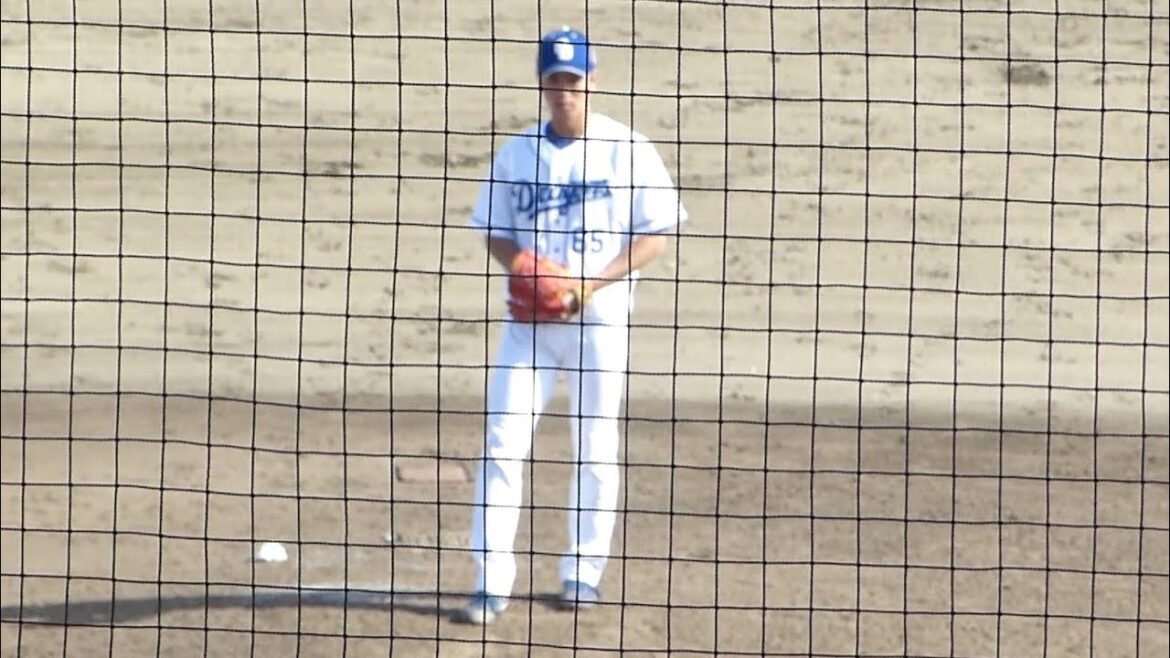 加藤翼ピッチング練習 投球フォーム 投げ方 2022年 中日ドラゴンズ対広島カープ プロ野球 2軍ファーム戦 ウエスタンリーグ ナゴヤ球場