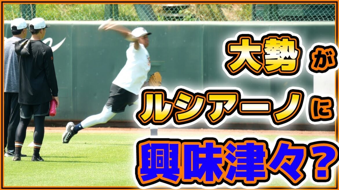【巨人】大勢は最速155kmルシアーノ選手に興味津々?大江竜聖は魔改造指導!?練習見学ハイライト|読売ジャイアンツ球場|プロ野球ニュース