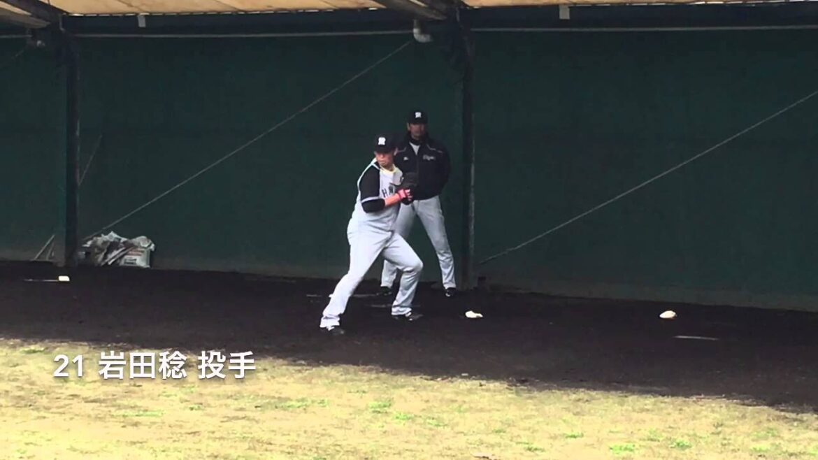 阪神タイガースキャンプ048 沖縄 21 岩田稔投手ブルペン③