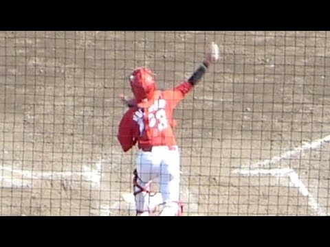 持丸泰輝二塁送球練習【2022年 広島カープ対中日ドラゴンズ プロ野球 2軍ファーム戦 ウエスタンリーグ ナゴヤ球場】