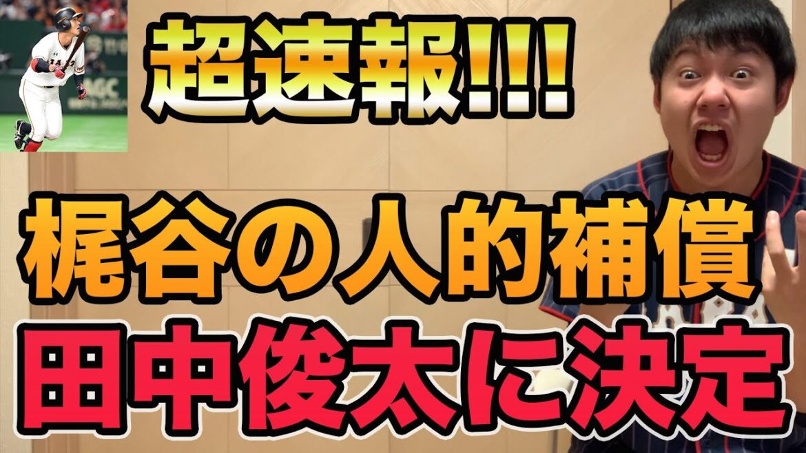 【超速報】梶谷隆幸の人的補償で田中俊太がベイスターズに移籍決定!! 【プロ野球 ベイスターズ】